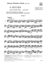 6 Suites Transcrites pour Violon Seul - BACH - Partition - Violon